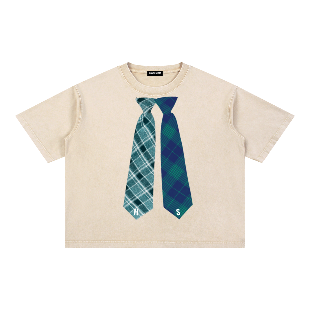 Two-Tie Green Tee