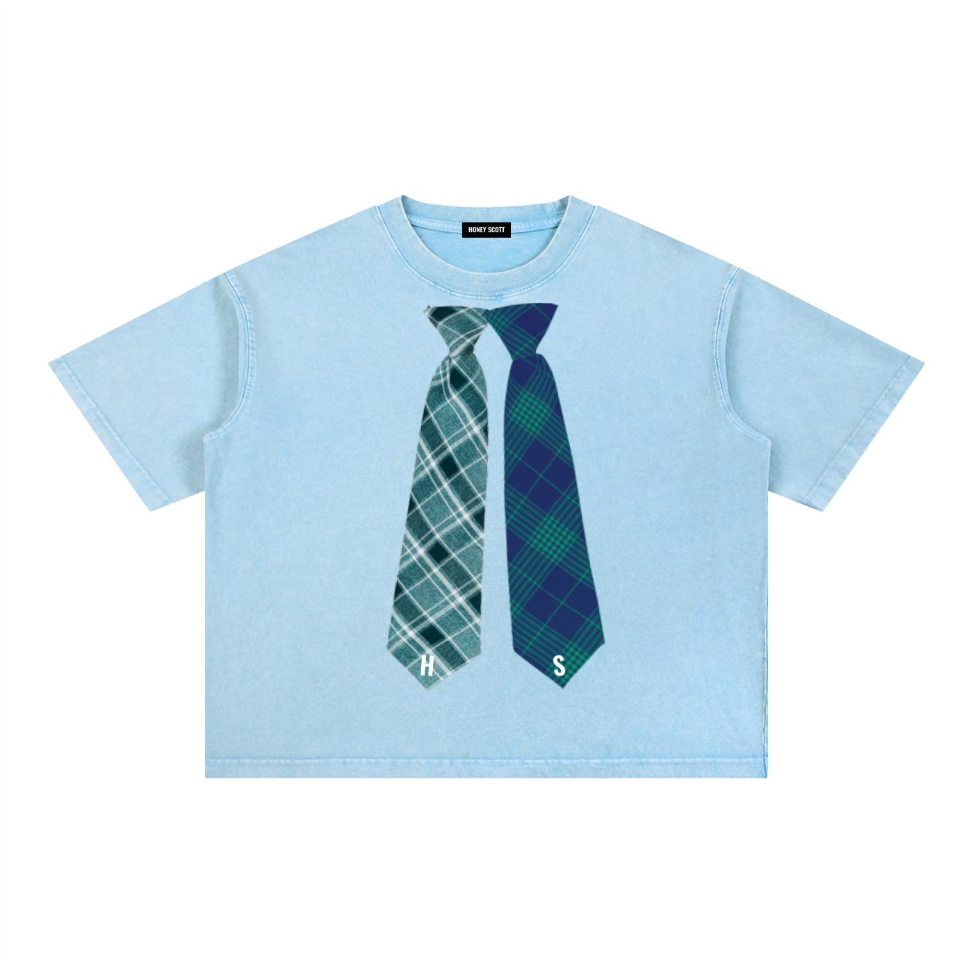 Two-Tie Green Tee
